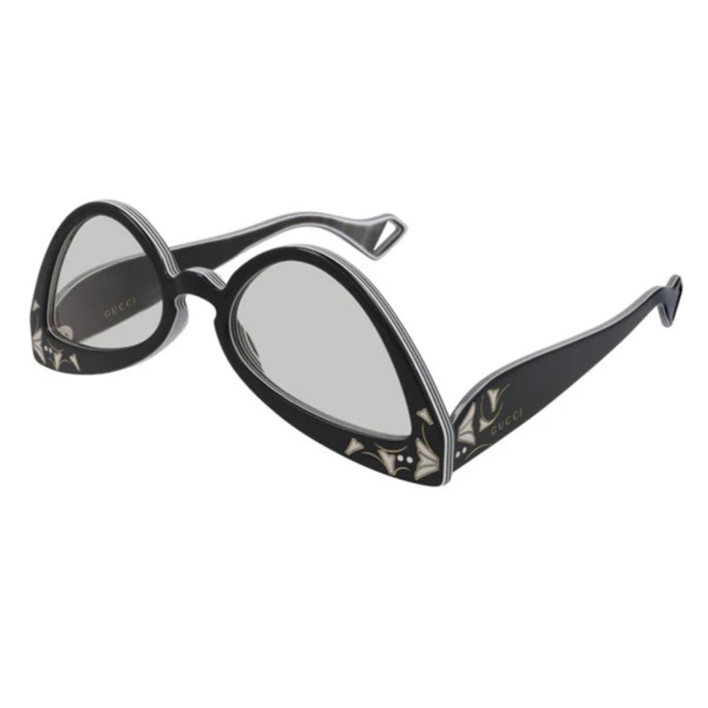 Gucci Inverted Multilayer Acetate Cat-Eye Sunglasses